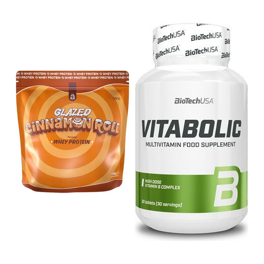 Basis-Set: Nanosupps Whey Protein + BioTech Vitabolic 30 Tabl. – alle enthaltenen Artikel