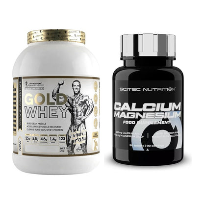 Basis-Set: Kevin Levrone Gold Whey + Scitec Calcium Magnesium – alle enthaltenen Artikel