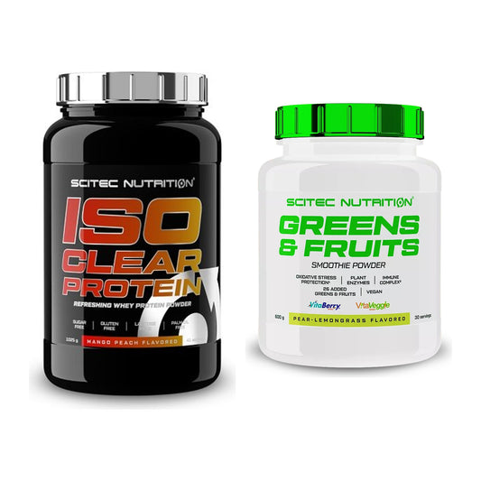 Basis-Set: Scitec IsoClear Protein + Scitec Greens & Fruits – alle enthaltenen Artikel