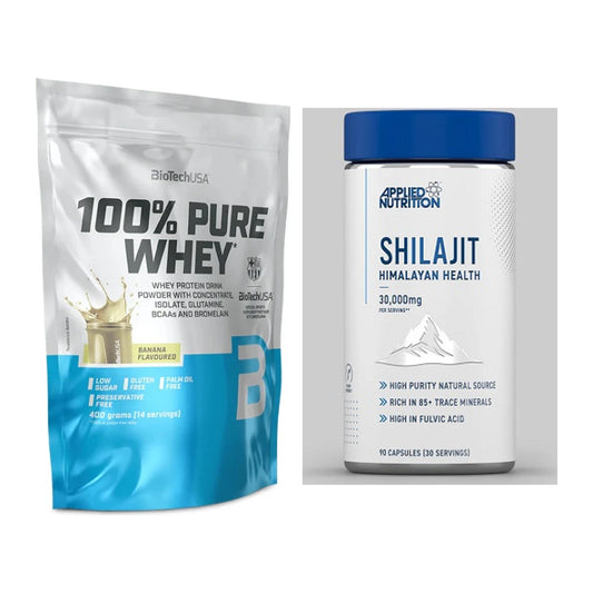 Basis-Set: BioTech 100% Pure Whey + Applied Nutrition Shilajit – alle enthaltenen Artikel