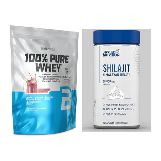 Basis-Set: BioTech 100% Pure Whey + Applied Nutrition Shilajit – alle enthaltenen Artikel