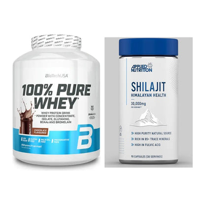 Basis-Set: BioTech 100% Pure Whey + Applied Nutrition Shilajit – alle enthaltenen Artikel