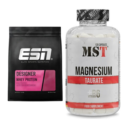 Basis-Set: ESN Designer Whey + MST Magnesium Taurat – alle enthaltenen Artikel