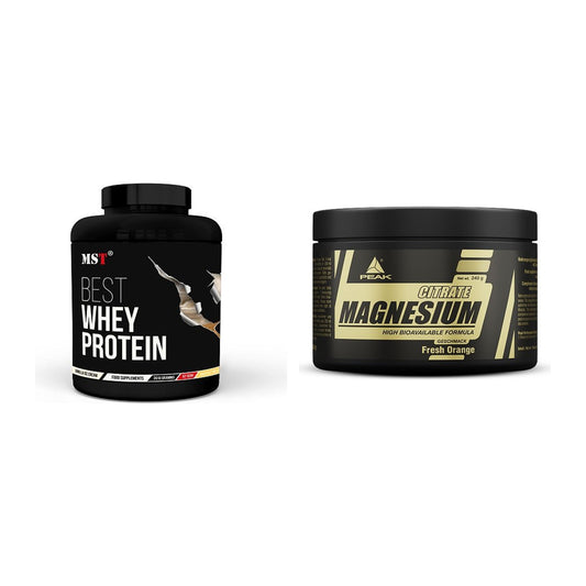 Basis-Set: MST Best Whey Protein + Peak Magnesium Citrat – alle enthaltenen Artikel