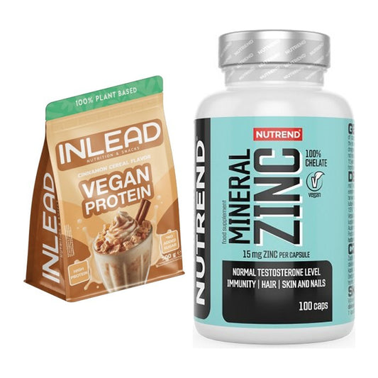 Basis-Set: INLEAD Vegan Protein + Nutrend Zinc Chelate 15mg – alle enthaltenen Artikel