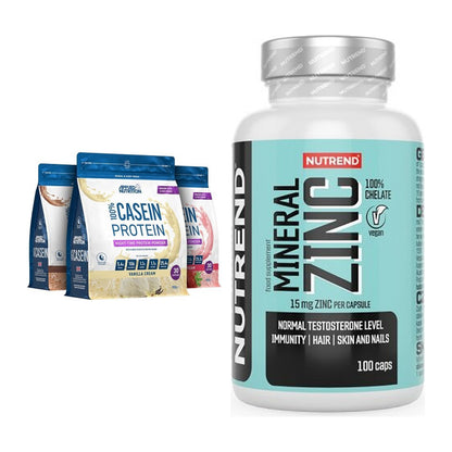 Basis-Set: Applied Nutrition 100% Casein + Nutrend Zinc Chelate 15mg – alle enthaltenen Artikel
