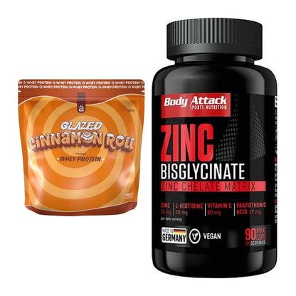 Basis-Set: Nanosupps Whey Protein + Body Attack Zink Bisglycinate – alle enthaltenen Artikel