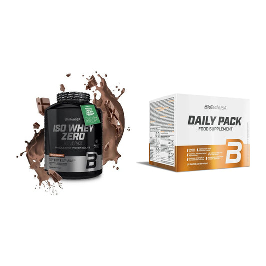 Basis-Set: BioTech Iso Whey Zero Black + BioTech Daily Packs 30 Packs – alle enthaltenen Artikel
