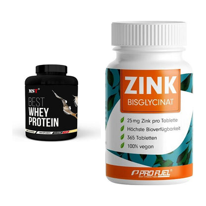 Basis-Set: MST Best Whey Protein + ProFuel Zink Bisclycinat – alle enthaltenen Artikel