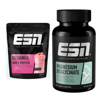 Basis-Set: ESN Designer Whey + ESN Magnesium Bisglycinat – alle enthaltenen Artikel