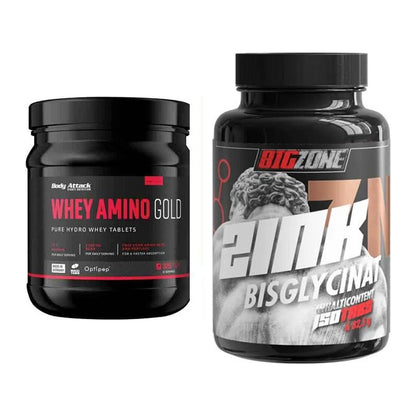 Basis-Set: Body Attack Whey Amino Gold + Big Zone Zink Bisglycinat – alle enthaltenen Artikel