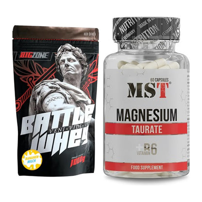 Basis-Set: Big Zone Battle Whey + MST Magnesium Taurat – alle enthaltenen Artikel