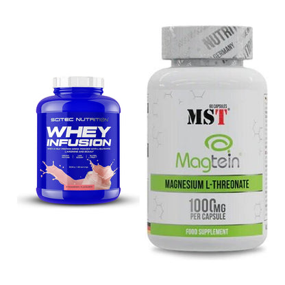 Basis-Set: Scitec Whey Infusion + MST Magnesium L-Threonate Magtein – alle enthaltenen Artikel