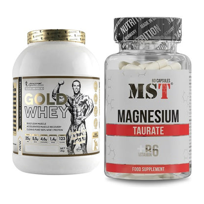 Basis-Set: Kevin Levrone Gold Whey + MST Magnesium Taurat – alle enthaltenen Artikel