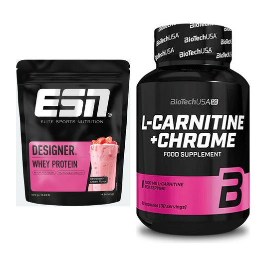 Basis-Set: ESN Designer Whey + BioTech L-Carnitine + Chrome – alle enthaltenen Artikel