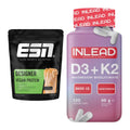 Basis-Set: ESN Designer Vegan Protein + INLEAD Vitamin D3 + K2 – alle enthaltenen Artikel