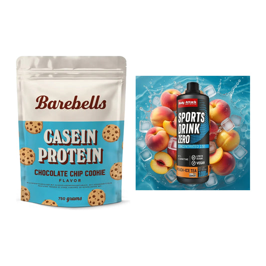 Basis-Set: Barebells Casein Protein + Body Attack Sports Drink Zero – alle enthaltenen Artikel