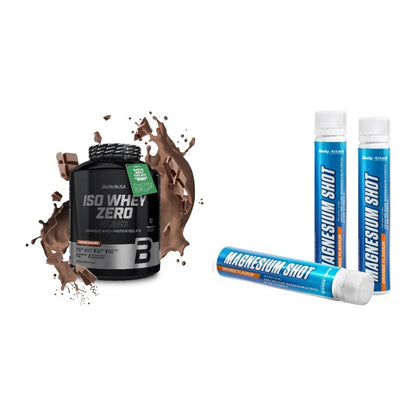 Basis-Set: BioTech Iso Whey Zero Black + Body Attack Magnesium Shots – alle enthaltenen Artikel