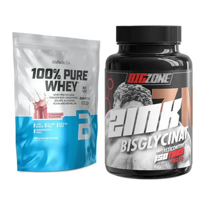 Basis-Set: BioTech 100% Pure Whey + Big Zone Zink Bisglycinat – alle enthaltenen Artikel