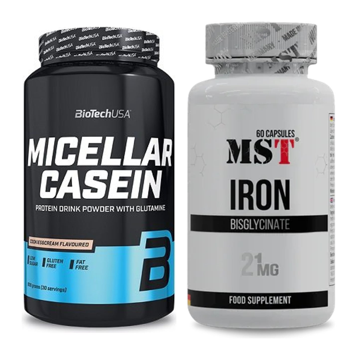 Basis-Set: BioTech Micellar Casein + MST Iron Bisglycinate – alle enthaltenen Artikel