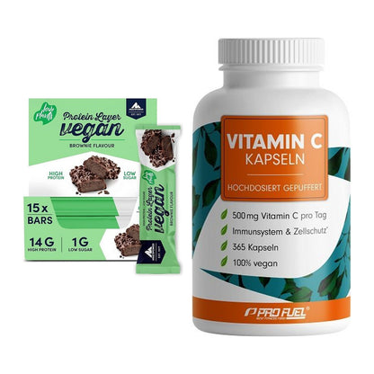 Basis-Set: Multipower Vegan Protein + ProFuel Vitamin C gepuffert – alle enthaltenen Artikel