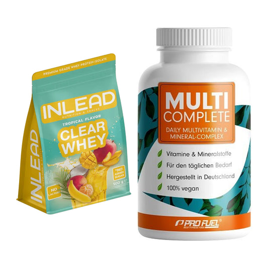 Basis-Set: INLEAD Clear Whey Isolate + ProFuel MULTI COMPLETE – alle enthaltenen Artikel