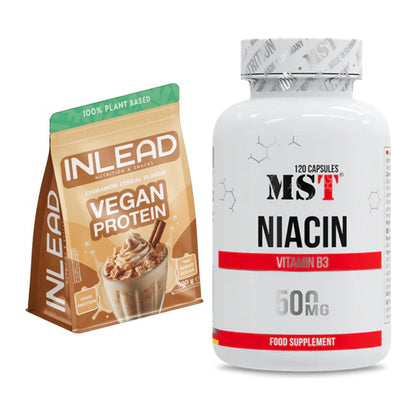 Basis-Set: INLEAD Vegan Protein + MST Niacin – alle enthaltenen Artikel