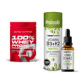 Basis-Set: Scitec 100% Whey Protein + Sinob Vitamin D3 + K2 Tropfen – alle enthaltenen Artikel