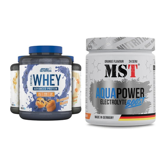 Basis-Set: Applied Nutrition Critical + MST Aqua Power Electrolyte – alle enthaltenen Artikel