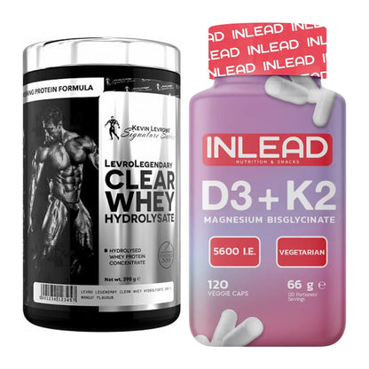 Basis-Set: Kevin Levrone Clear Whey + INLEAD Vitamin D3 + K2 – alle enthaltenen Artikel