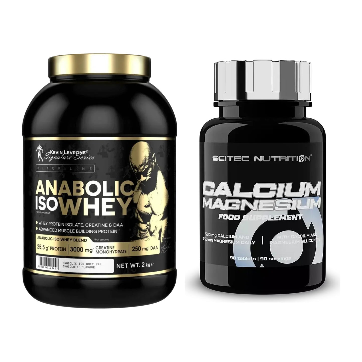 Basis-Set: Kevin Levrone Anabolic Iso Whey + Scitec Calcium Magnesium – alle enthaltenen Artikel