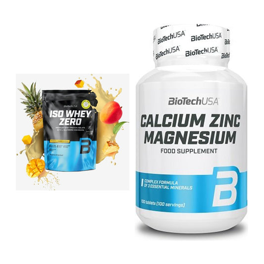 Basis-Set: BioTech Iso Whey Zero + BioTech Calcium Zinc Magnesium 100 – alle enthaltenen Artikel