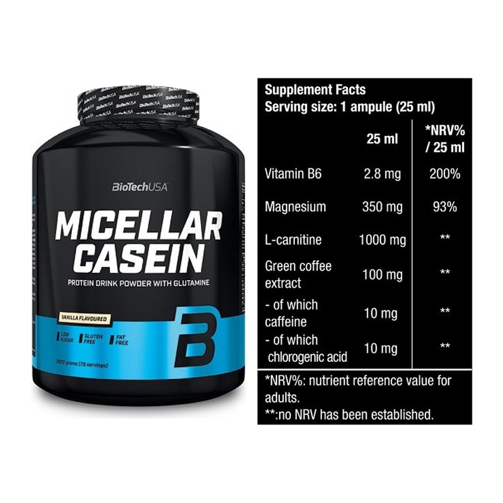 Basis-Set: BioTech Micellar Casein + BioTech Magna Shot – alle enthaltenen Artikel
