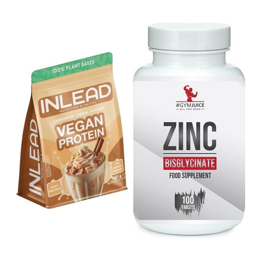 Basis-Set: INLEAD Vegan Protein + #GYMJUICE ZINC Bisglycinate – alle enthaltenen Artikel