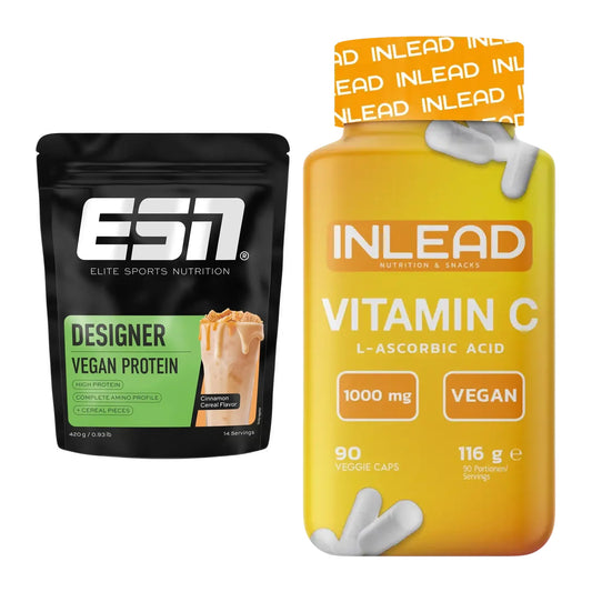 Basis-Set: ESN Designer Vegan Protein + INLEAD Vitamin C – alle enthaltenen Artikel