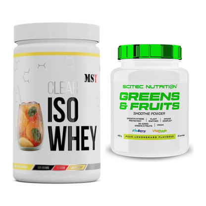 Basis-Set: MST Iso Clear + Scitec Greens & Fruits – alle enthaltenen Artikel