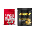 Basis-Set: Scitec 100% Whey Protein + GN Base Powder – alle enthaltenen Artikel