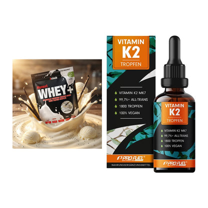 Basis-Set: Sinob Honest Whey+ + ProFuel Vitamin K2 (1800 Tropfen) – alle enthaltenen Artikel