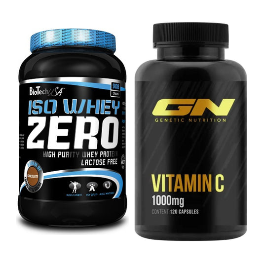 Basis-Set: BioTech Iso Whey Zero + GN Vitamin C Health Line – alle enthaltenen Artikel