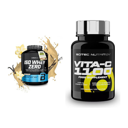 Basis-Set: BioTech Iso Whey Zero + Scitec Vitamin C 1100 – alle enthaltenen Artikel