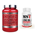 Basis-Set: Scitec 100% Whey + MST Zinc + Magnesium + B6 60 – alle enthaltenen Artikel