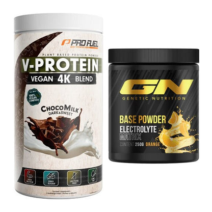 Basis-Set: ProFuel V-PROTEIN vegan 4K blend + GN Base Powder – alle enthaltenen Artikel