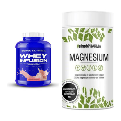 Basis-Set: Scitec Whey Infusion + Sinob Magnesium Citrat – alle enthaltenen Artikel