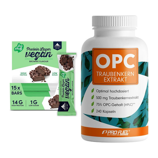 Basis-Set: Multipower Vegan Protein + ProFuel OPC Traubenkernextra – alle enthaltenen Artikel