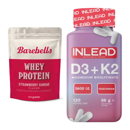 Basis-Set: Barebells Whey Protein + INLEAD Vitamin D3 + K2 + Magnesium – alle enthaltenen Artikel