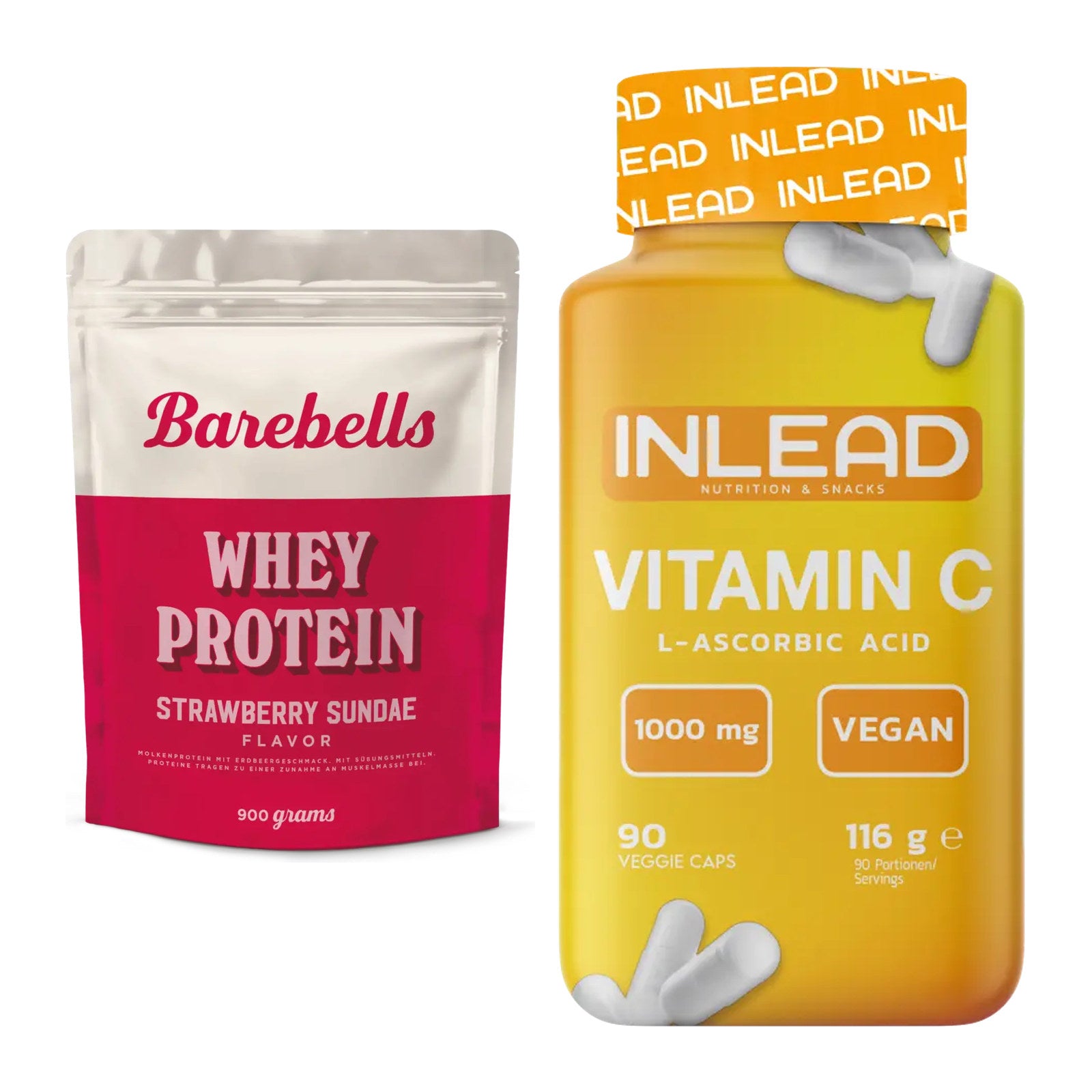 Basis-Set: Barebells Whey Protein + INLEAD Vitamin C – alle enthaltenen Artikel