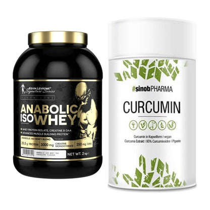 Basis-Set: Kevin Levrone Anabolic Iso Whey + Sinob Curcumin 95% – alle enthaltenen Artikel