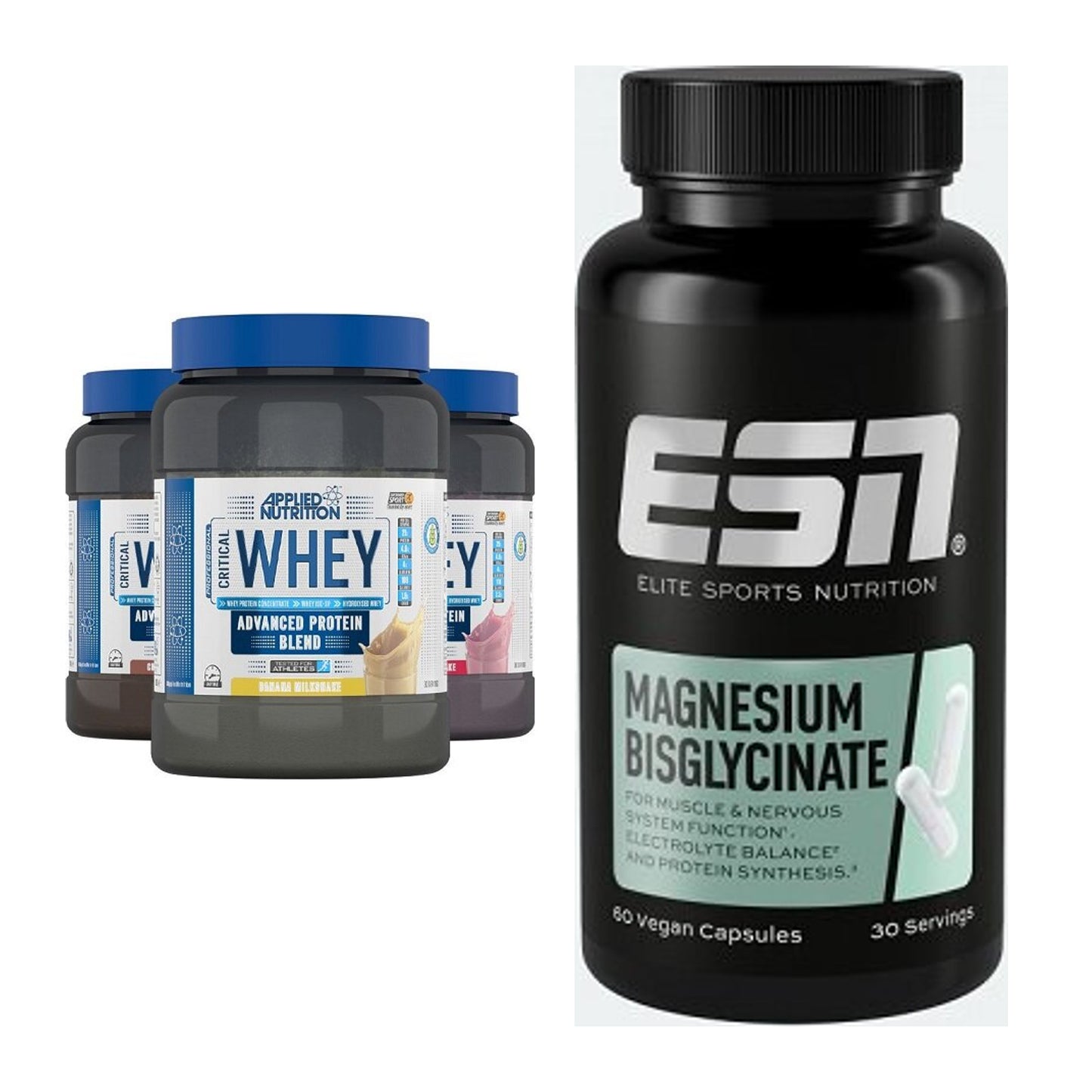 Basis-Set: Applied Nutrition Critical + ESN Magnesium Bisglycinate – alle enthaltenen Artikel
