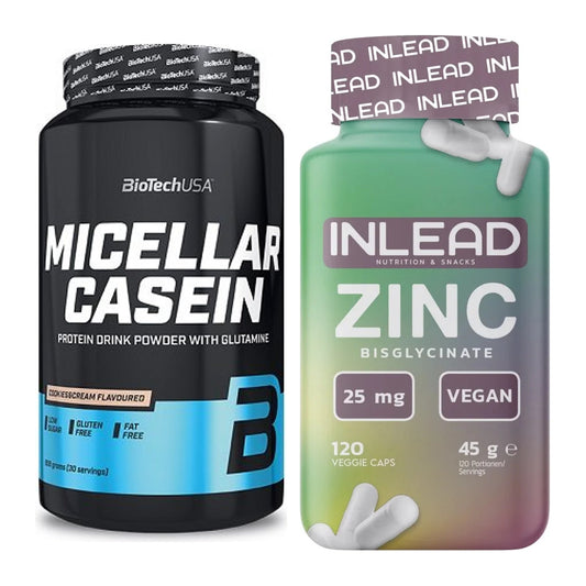 Basis-Set: BioTech Micellar Casein + INLEAD Zink Bisglycinate – alle enthaltenen Artikel