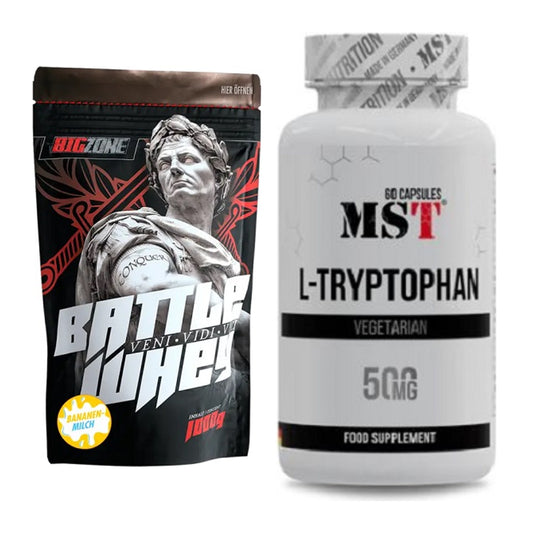 Basis-Set: Big Zone Battle Whey + MST Tryptophan 500mg – alle enthaltenen Artikel